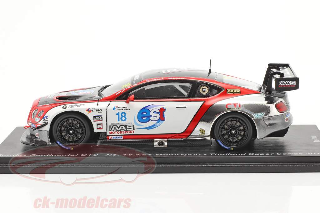Bentley Continental GT3 #18 Thailand Super Series 2018 1:43 Spark