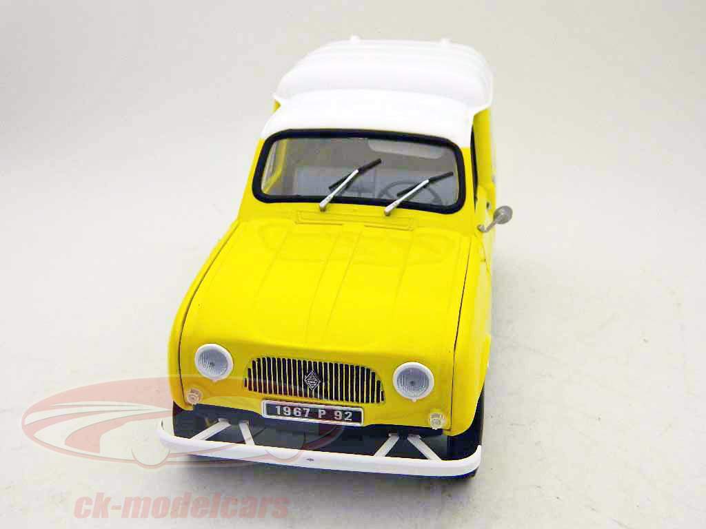 Renault 4 F4 1972 Renault Service yellow / white1:18 Norev