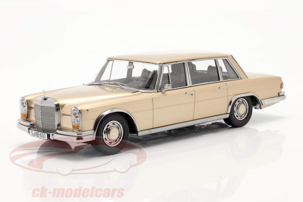 Mercedes-Benz 600 SWB (W100) year 1963 light gold metallic 1:18 KK-Scale