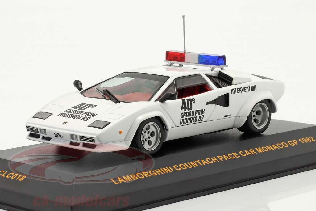 Lamborghini Countach Pace Macchina Monaco GP 1982 1:43 Ixo