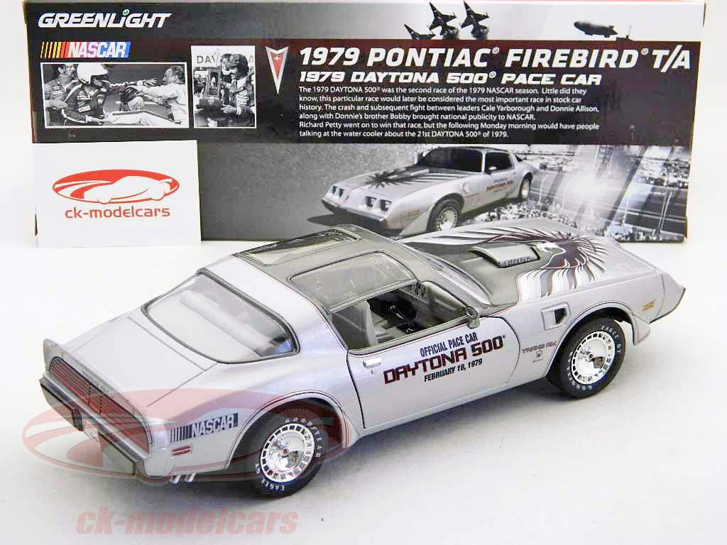 Pontiac Firebird TransAm Daytona 500 Pace Car 1979 silver 1:18 Greenlight
