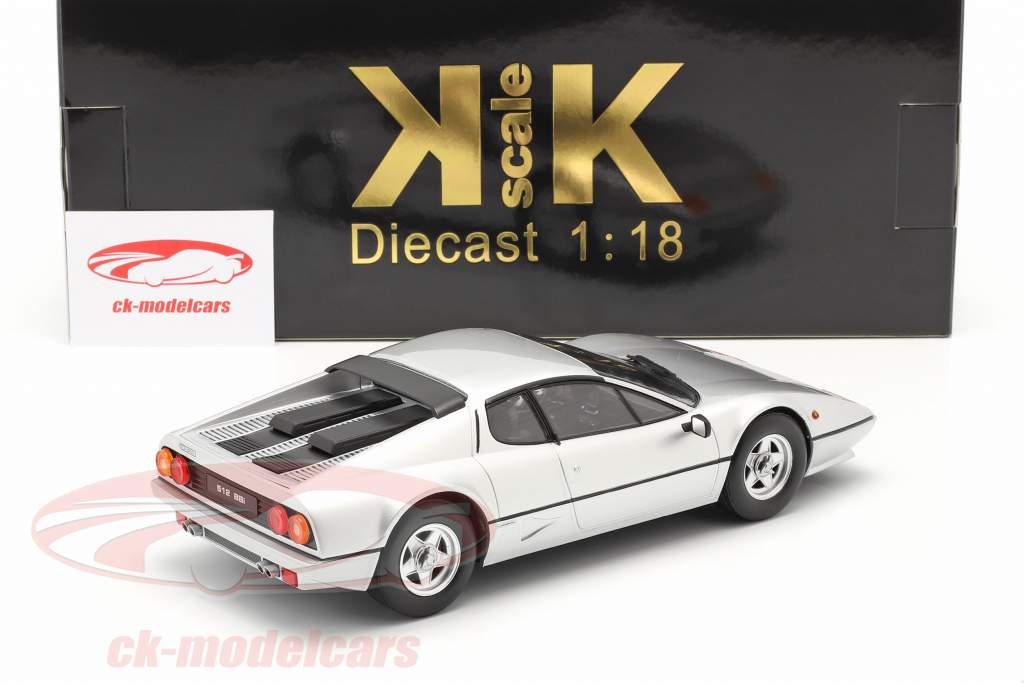 Ferrari 512 BBi Ano de construção 1981 prata 1:18 KK-Scale