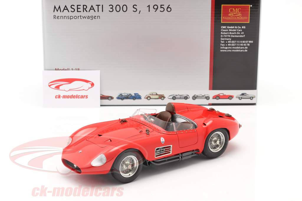 マセラティ300 Sレーシングカーイヤー1956赤1時18 CMC