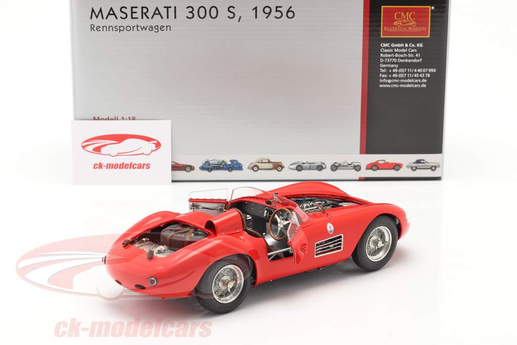 マセラティ300 Sレーシングカーイヤー1956赤1時18 CMC