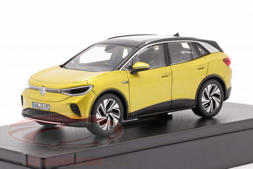 Volkswagen VW ID.4 Année de construction 2021 mon chéri Jaune métallique 1:43 Norev