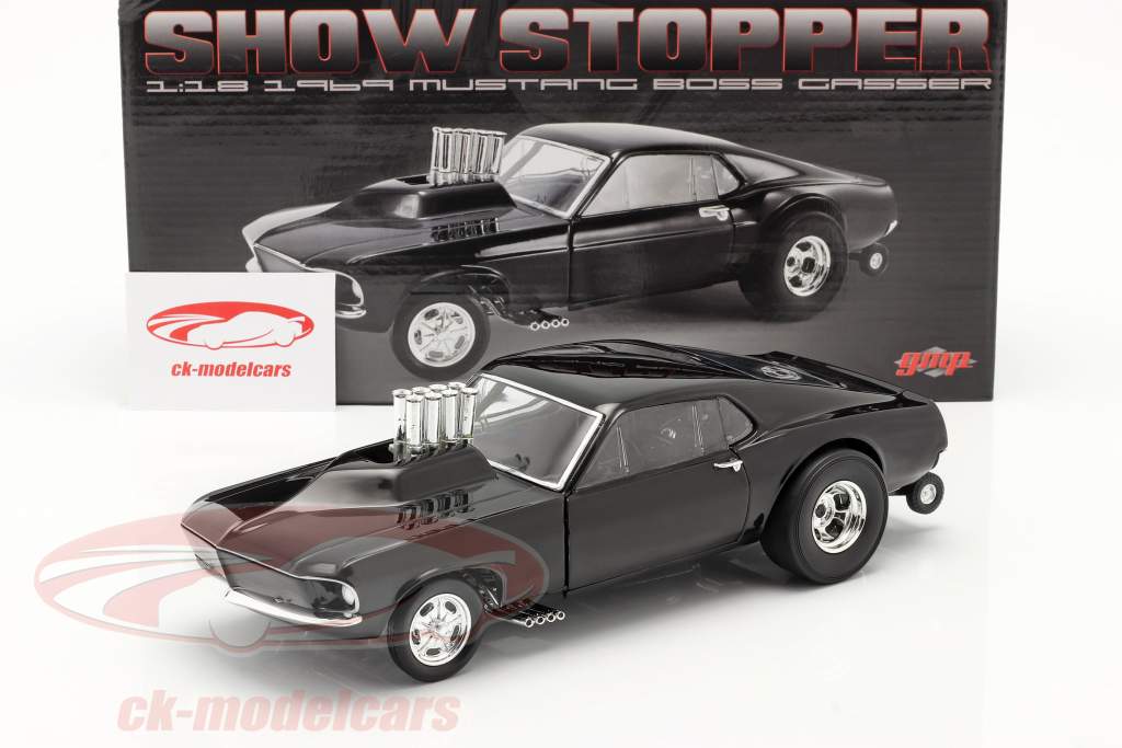 Ford Mustang Boss Gasser Show Stopper 1969 nero 1:18 GMP