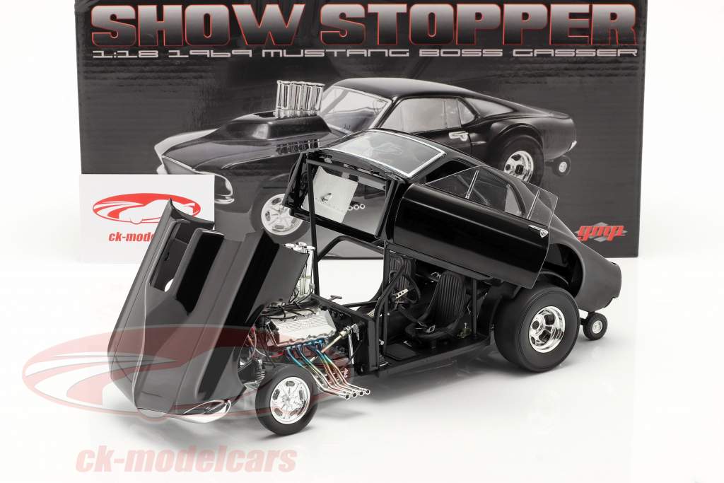 Ford Mustang Boss Gasser Show Stopper 1969 nero 1:18 GMP