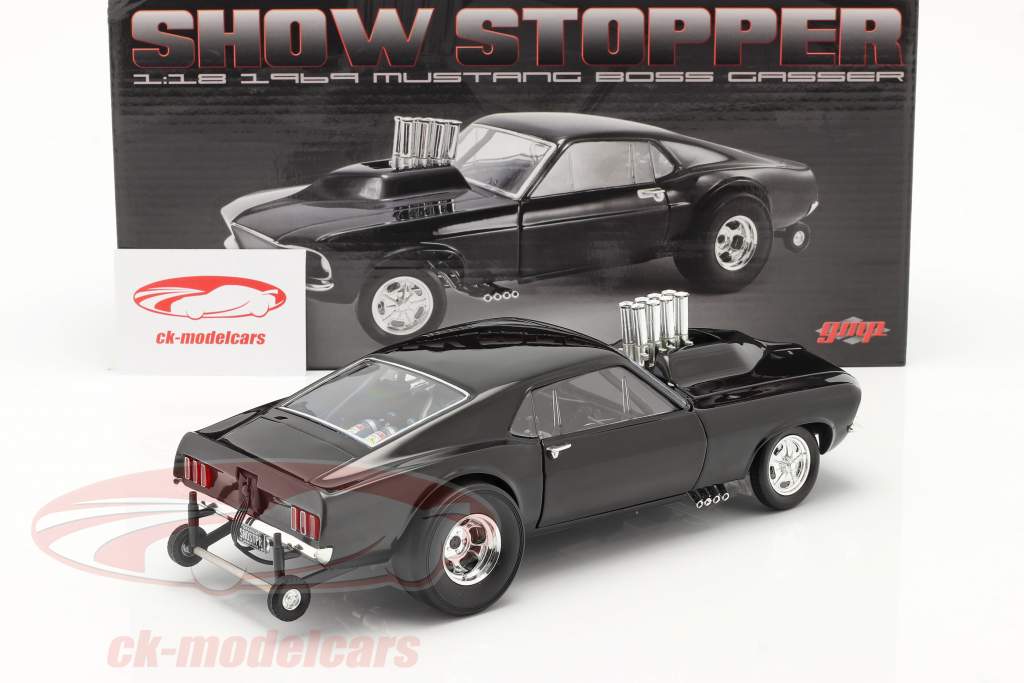 Ford Mustang Boss Gasser Show Stopper 1969 nero 1:18 GMP