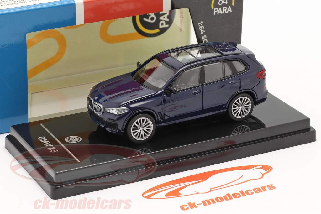 BMW X5 G05 Baujahr 2018 tansanitblau 1:64 Paragon Models