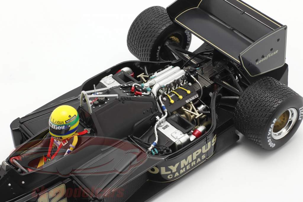 Ayrton Senna Lotus 97T #12 vincitore portoghese GP formula 1 1985 1:18 Premium X