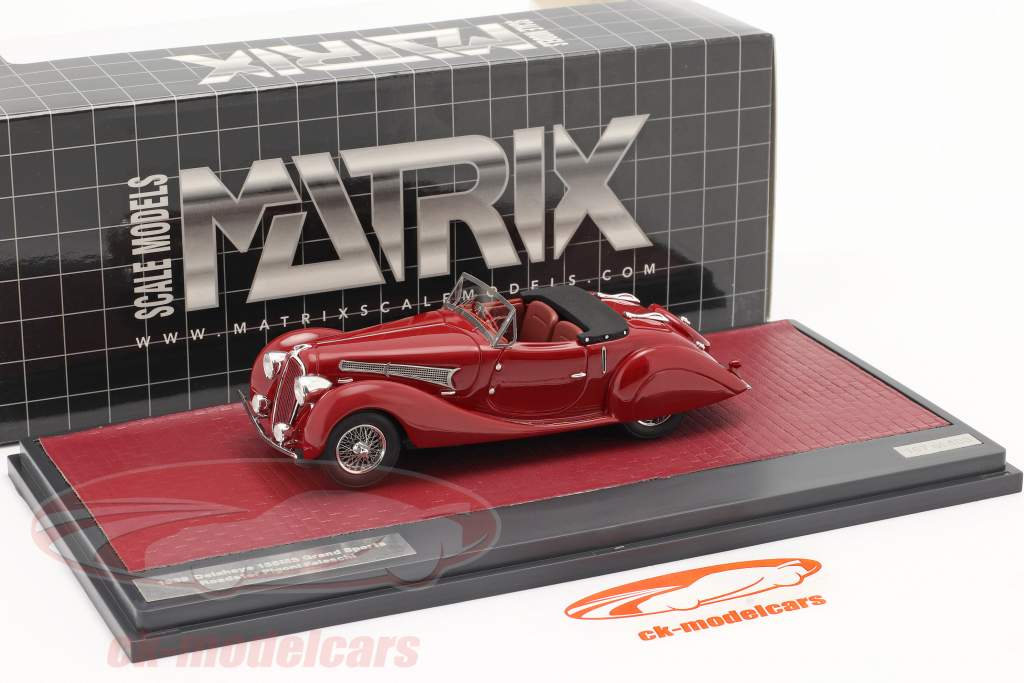 Delahaye 135MS Grand Sports Open Roadster Figoni Falaschi 1939 rød 1:43 Matrix