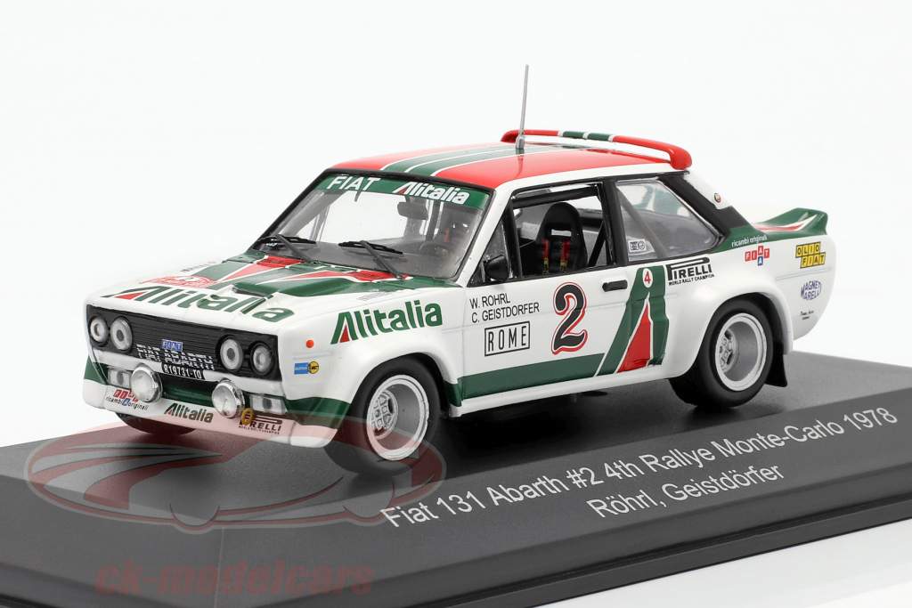 Fiat 131 Abarth #2 4e Rallye Monte Carlo 1978 Röhrl, Geistdörfer 1:43 CMR