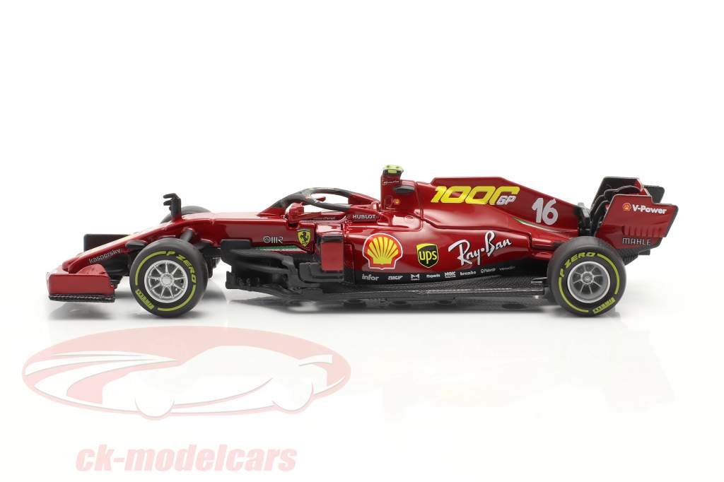 C. Leclerc Ferrari SF1000 #16 1000ste GP Ferrari Toscane GP F1 2020 1:43 Bburago