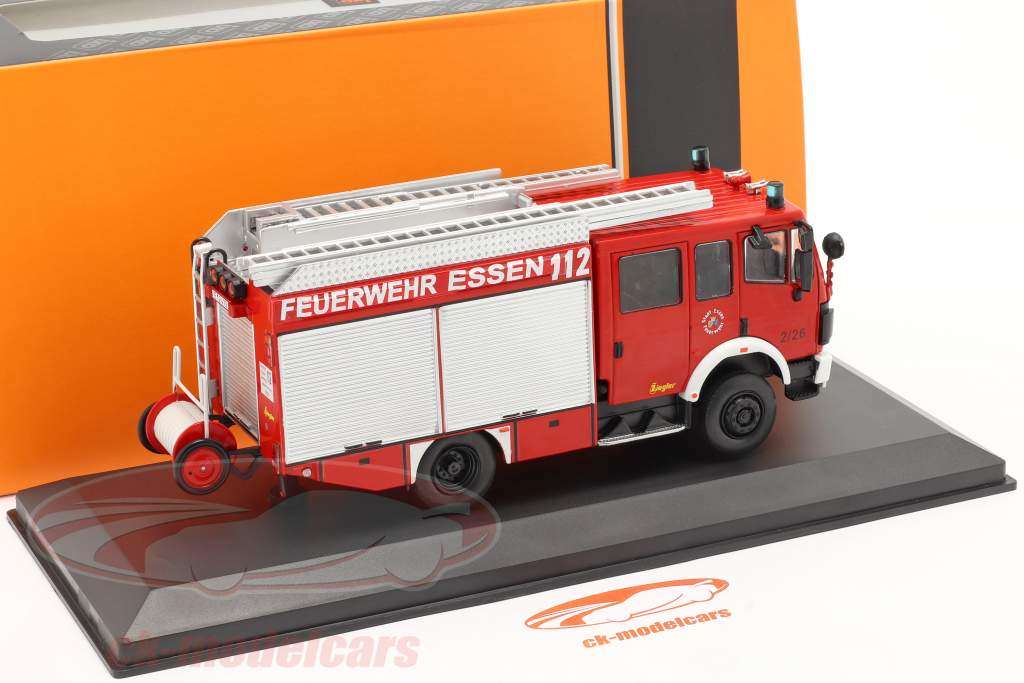 Mercedes-Benz LF 16/12 fire Department Essen year 1995 red 1:43 Ixo