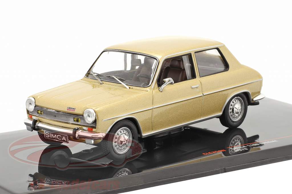 Simca 1100 Special Byggeår 1970 guld 1:43 Ixo
