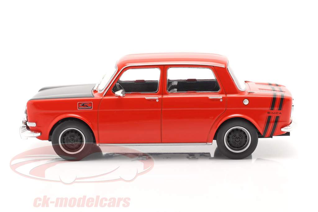 Simca 1000 Rallye 2 建设年份 1970 红 / 黑色 1:24 WhiteBox