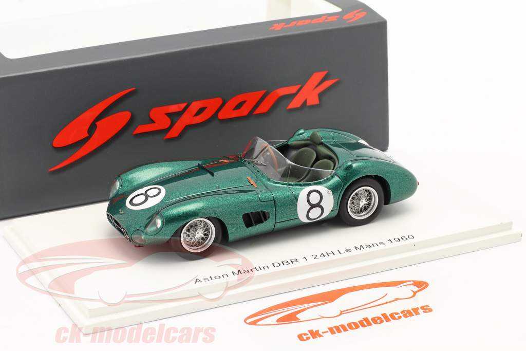 Aston Martin DBR 1 #8 24h LeMans 1960 Baillie, Fairman 1:43 Spark