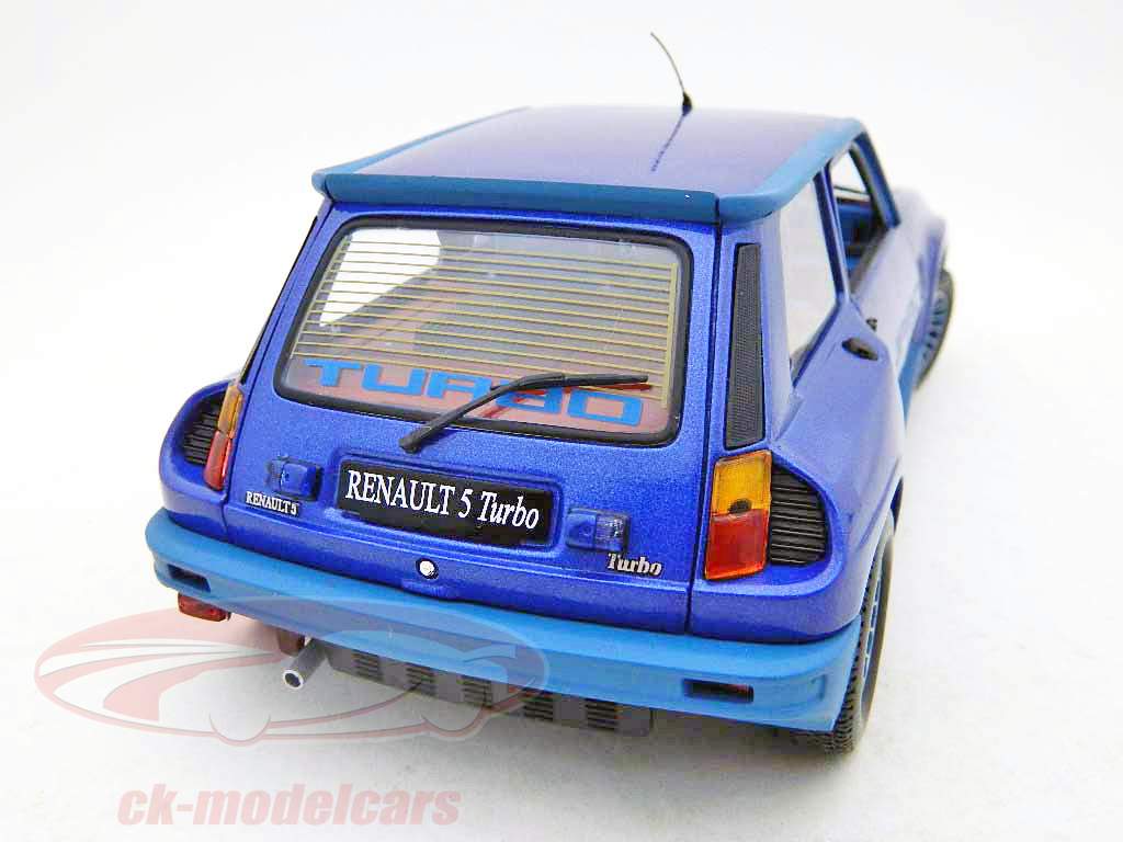 Renault 5 Turbo 2 blå / blå metallic 1:18 UH Universal Hobbies