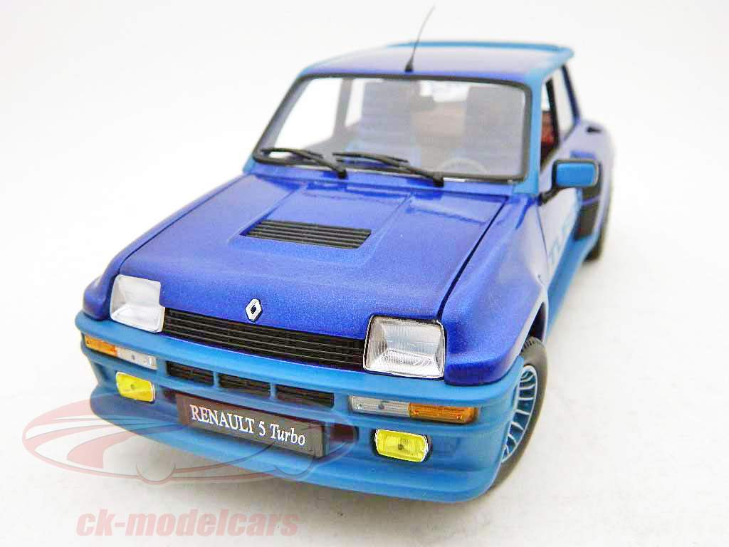 Renault 5 Turbo 2 blå / blå metallic 1:18 UH Universal Hobbies