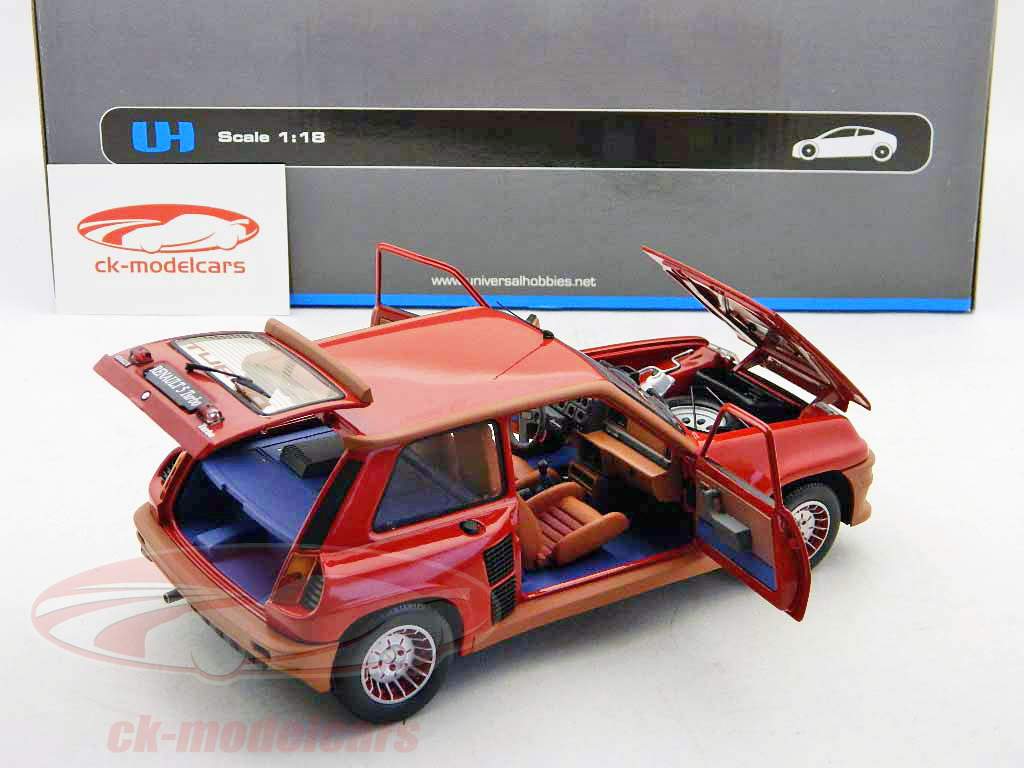Renault 5 Turbo 2 rød / rød 1:18 UH Universal Hobbies