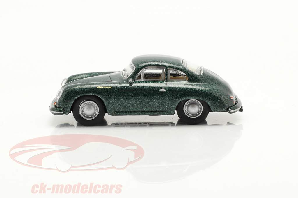 Porsche 356A Coupe verde oscuro metálico 1:87 Schuco