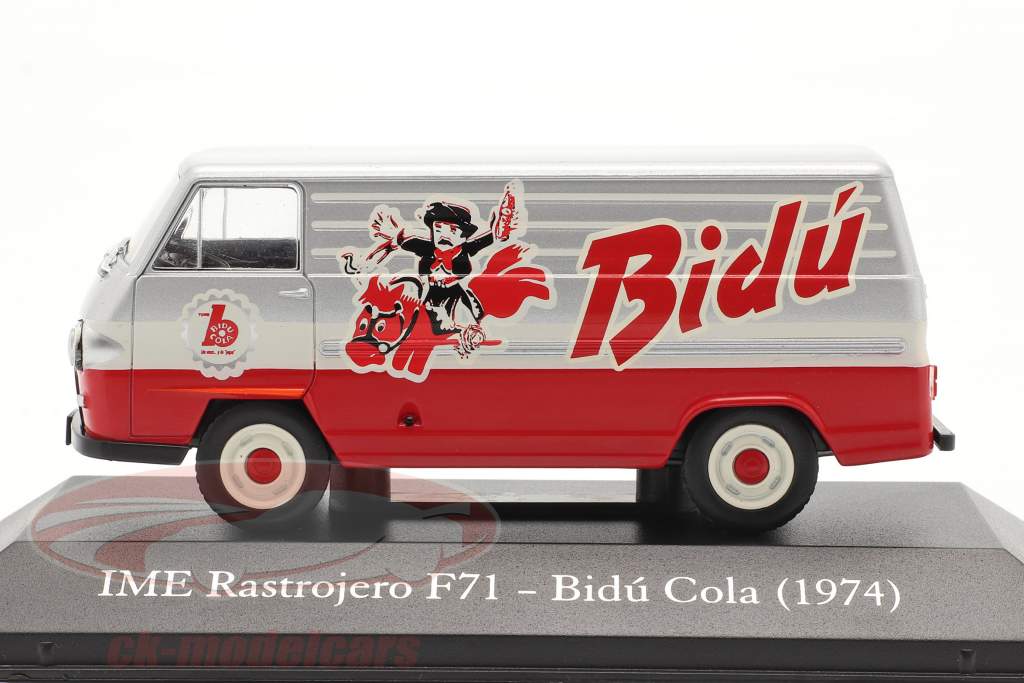 IME Rastrojero F71 Bidu Cola 1974 rosso / argento / bianca 1:43 Altaya
