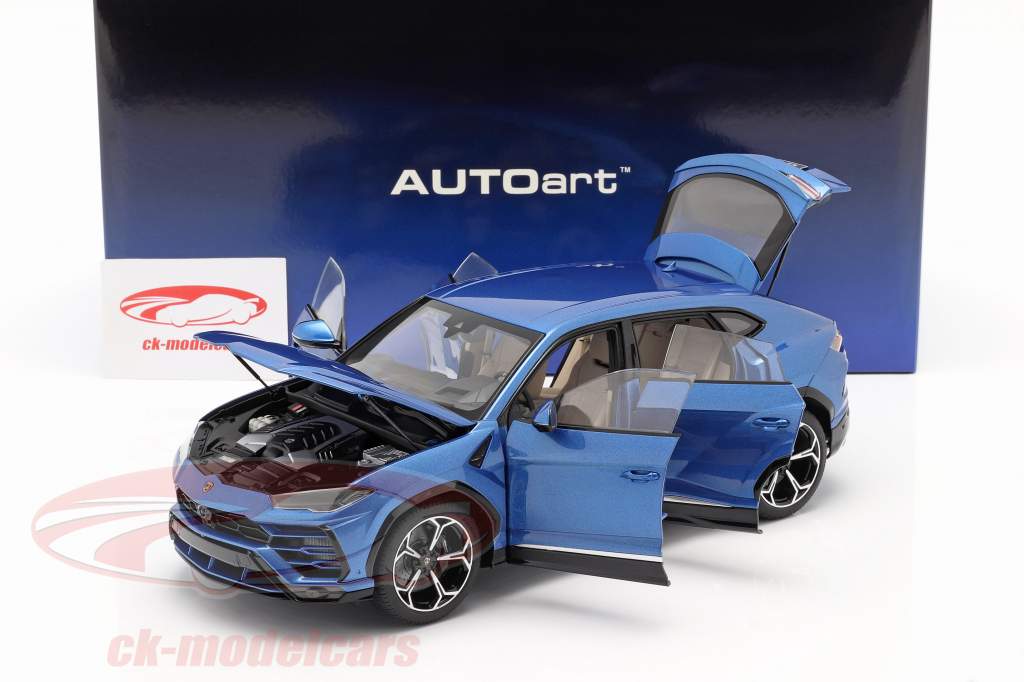 Lamborghini Urus 建设年份 2018 蓝色 金属的 1:18 AUTOart
