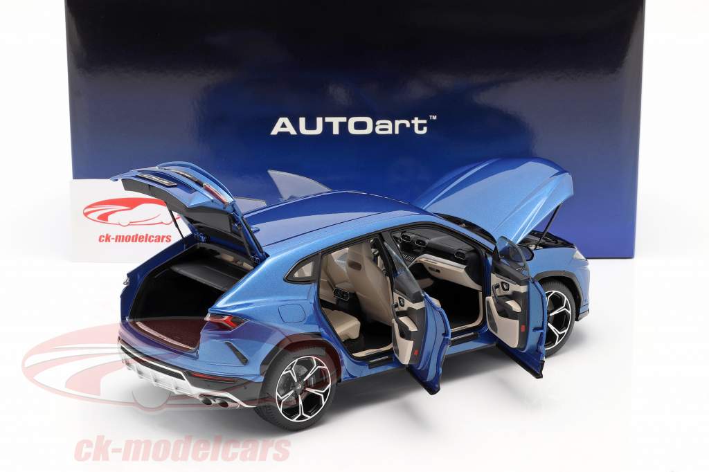 Lamborghini Urus 建设年份 2018 蓝色 金属的 1:18 AUTOart