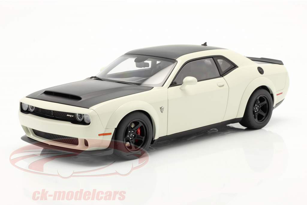 Dodge Challenger SRT Demon 建設年 2018 白い / 黒 1:18 AUTOart