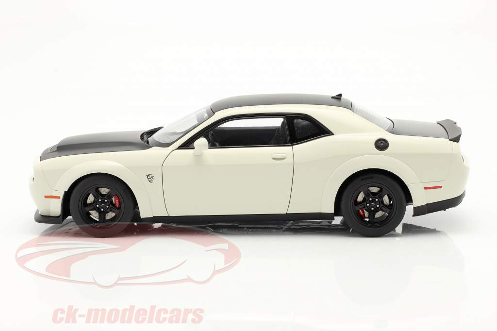 Dodge Challenger SRT Demon Anno di costruzione 2018 bianca / nero 1:18 AUTOart