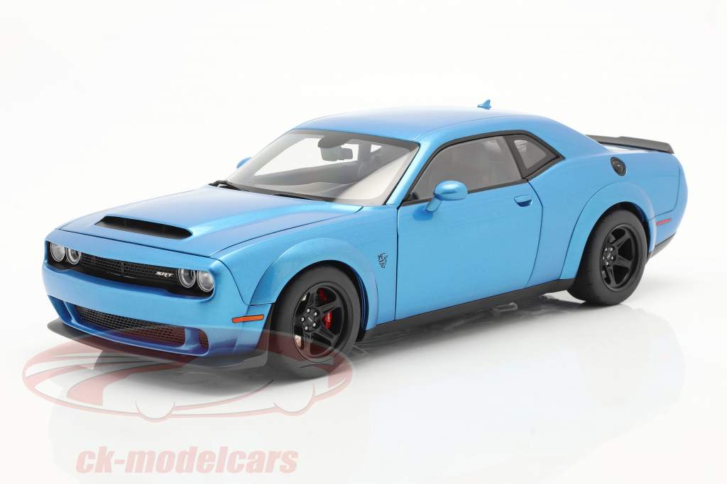 Dodge Challenger SRT Demon Byggeår 2018 blå 1:18 AUTOart