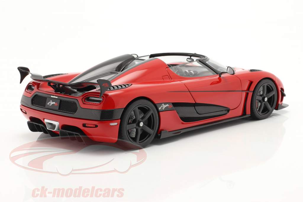 Koenigsegg Agera RS Bouwjaar 2015 Chili rood / koolstof 1:18 AUTOart