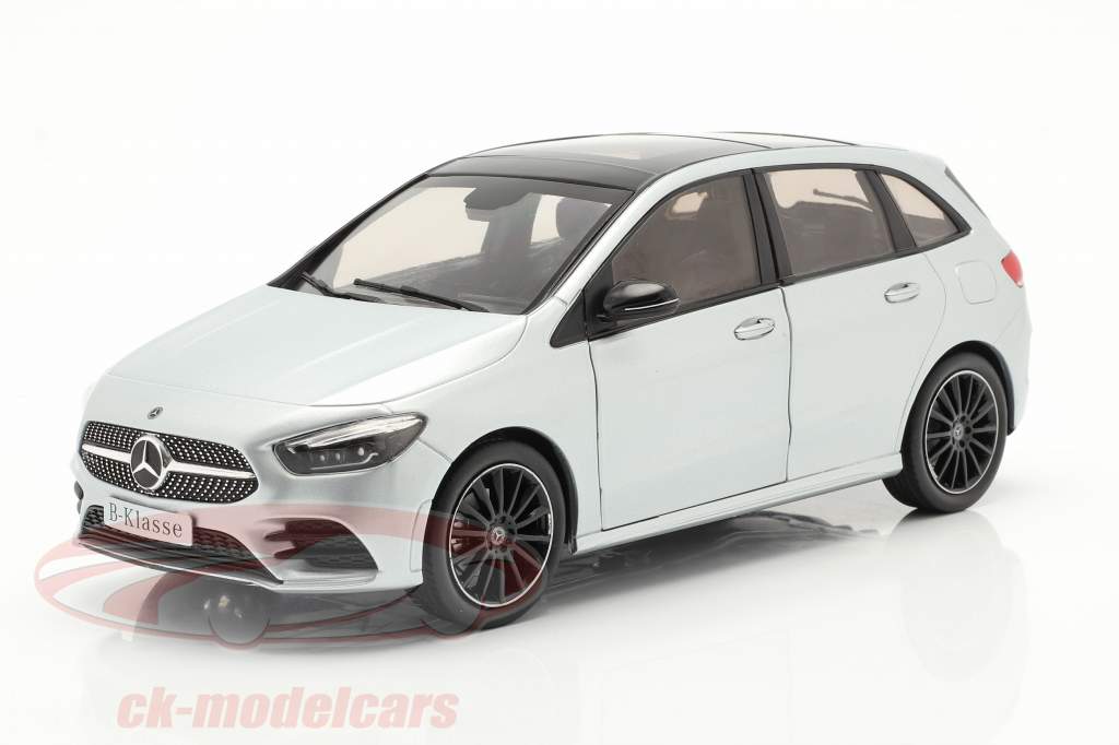 Mercedes-Benz B klasse (W247) Byggeår 2018 iridium sølv 1:18 Z-Models