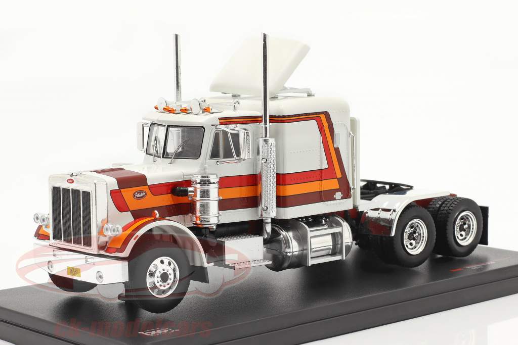 Peterbilt 359 Camion Anno di costruzione 1973 bianca / rosso / arancia / Marrone 1:43 Ixo
