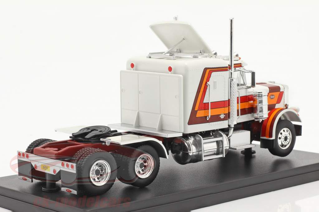 Peterbilt 359 Camion Anno di costruzione 1973 bianca / rosso / arancia / Marrone 1:43 Ixo