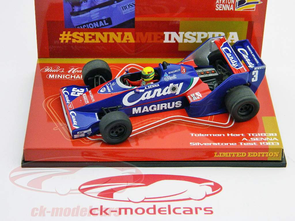 Minichamps 1:43 Ayrton Senna Toleman Hart TG183B Silverstone