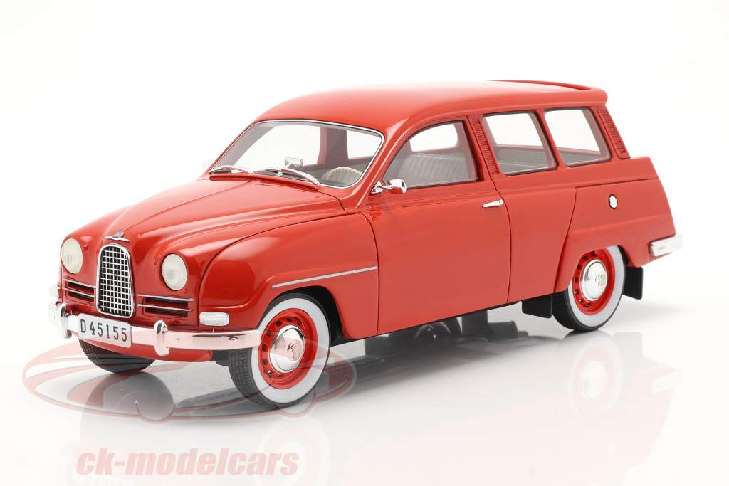 Saab 95 Année de construction 1963 rouge 1:18 Cult Scale