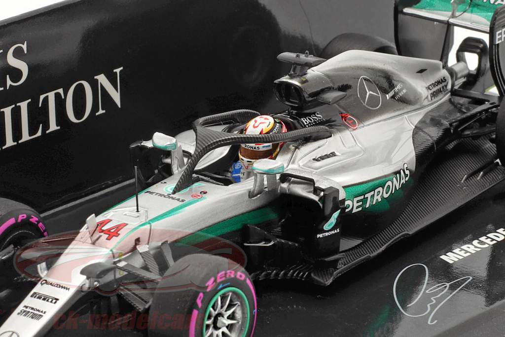 L. Hamilton Mercedes F1 W07 Hybrid #44 Halo Testing Singapour GP F1 2016 1:43 Minichamps