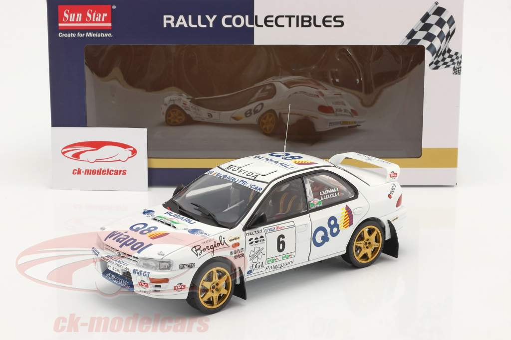 Subaru Impreza 555 #6 Vincitore Rallye del Ciocco 1998 1:18 SunStar