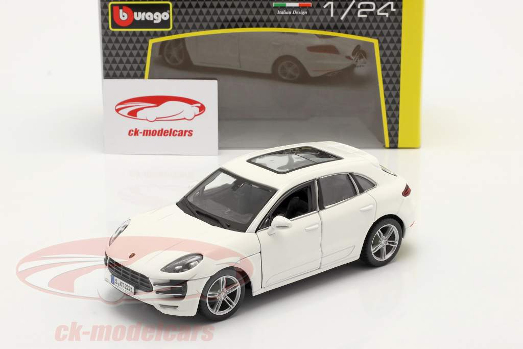 Porsche Macan Año de construcción 2014 blanco 1:24 Bburago