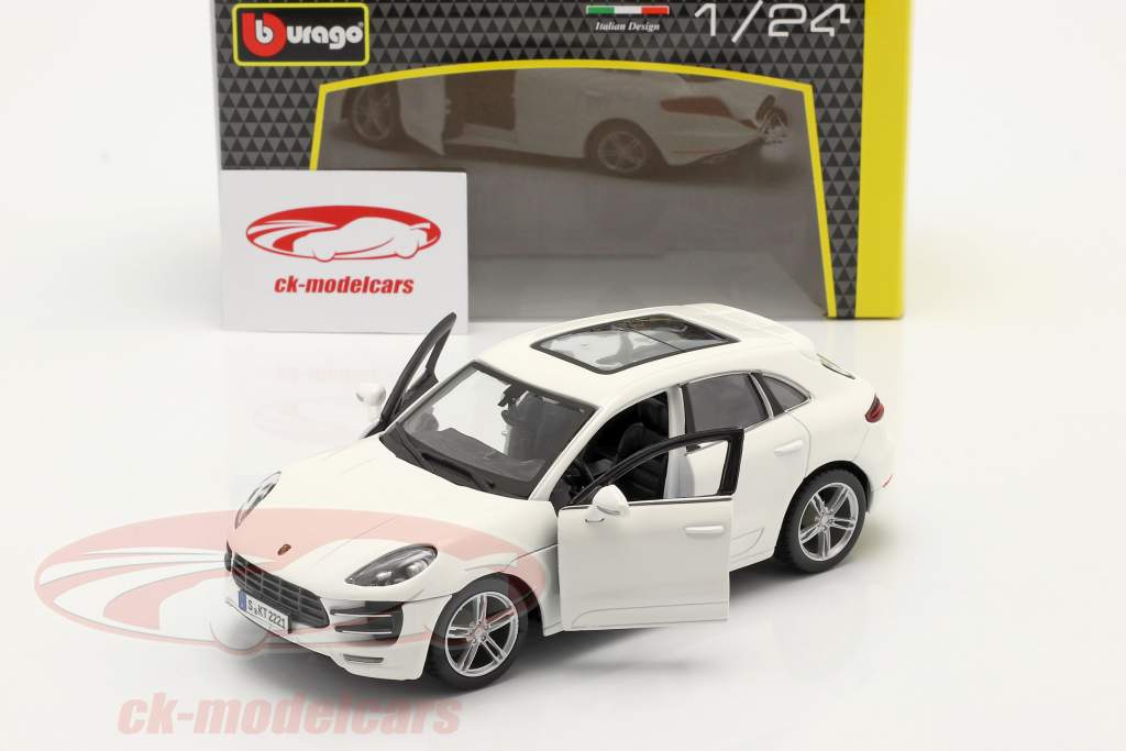 Porsche Macan Año de construcción 2014 blanco 1:24 Bburago