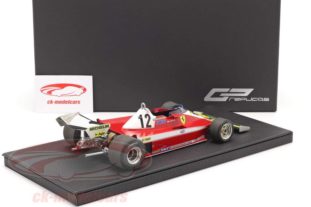 Gilles Villeneuve Ferrari 312T3 #12 fórmula 1 1978 1:18 GP Réplicas