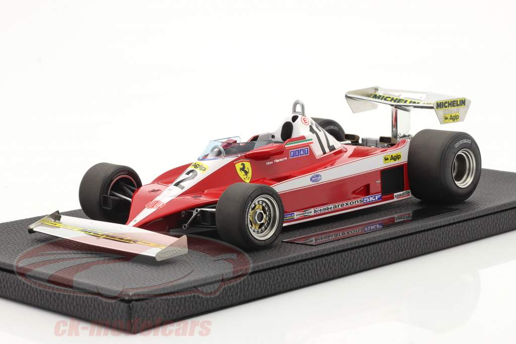 Gilles Villeneuve Ferrari 312T3 #12 fórmula 1 1978 1:18 GP Réplicas