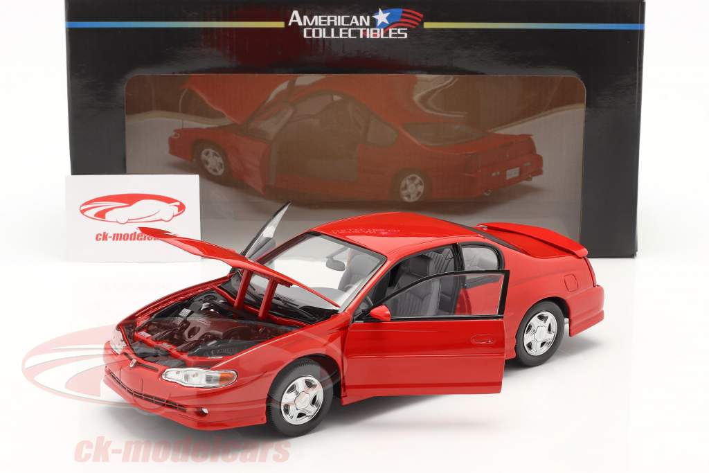 Chevrolet Monte Carlo SS año 2000 rojo 1:18 SunStar