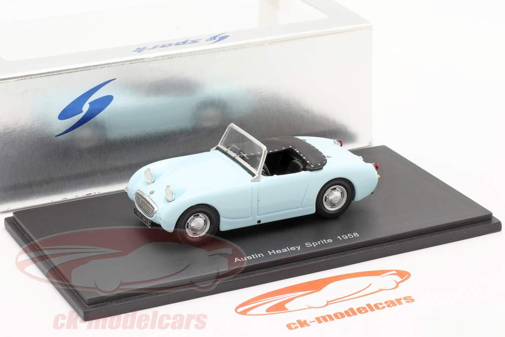 Austin Healey Sprite 1958 licht blauw 1:43 Spark