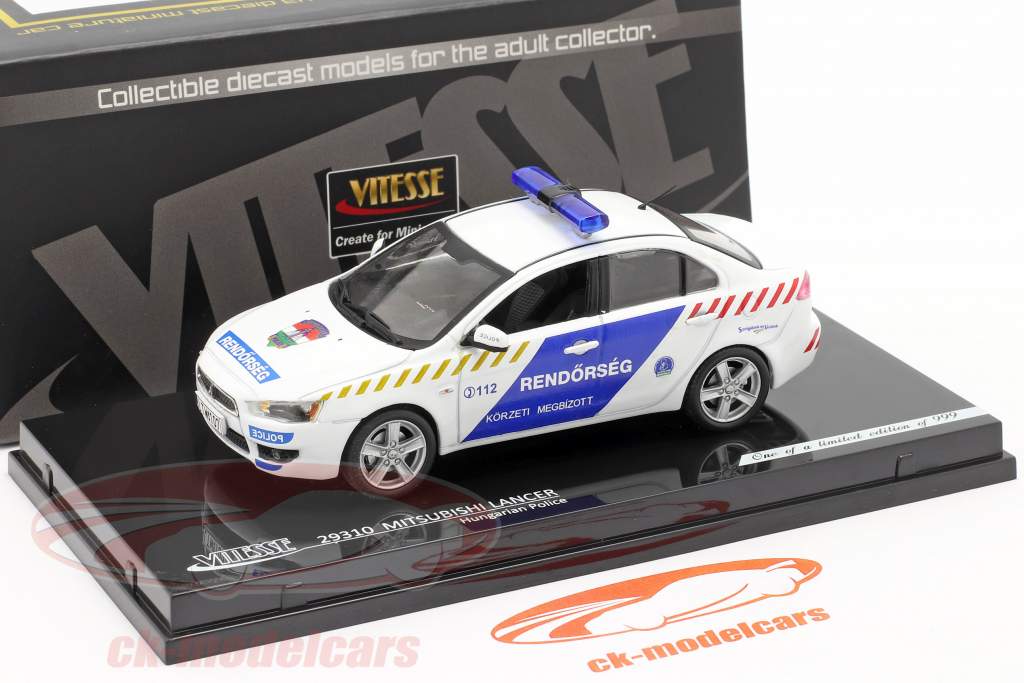 Mitsubishi Lancer X Polizei Ungarn 1:43 Vitesse