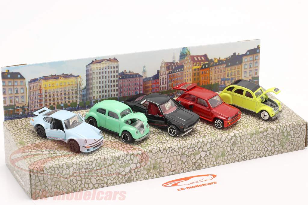 5-Car Set Vintage Geschenkpack 1:64 Majorette