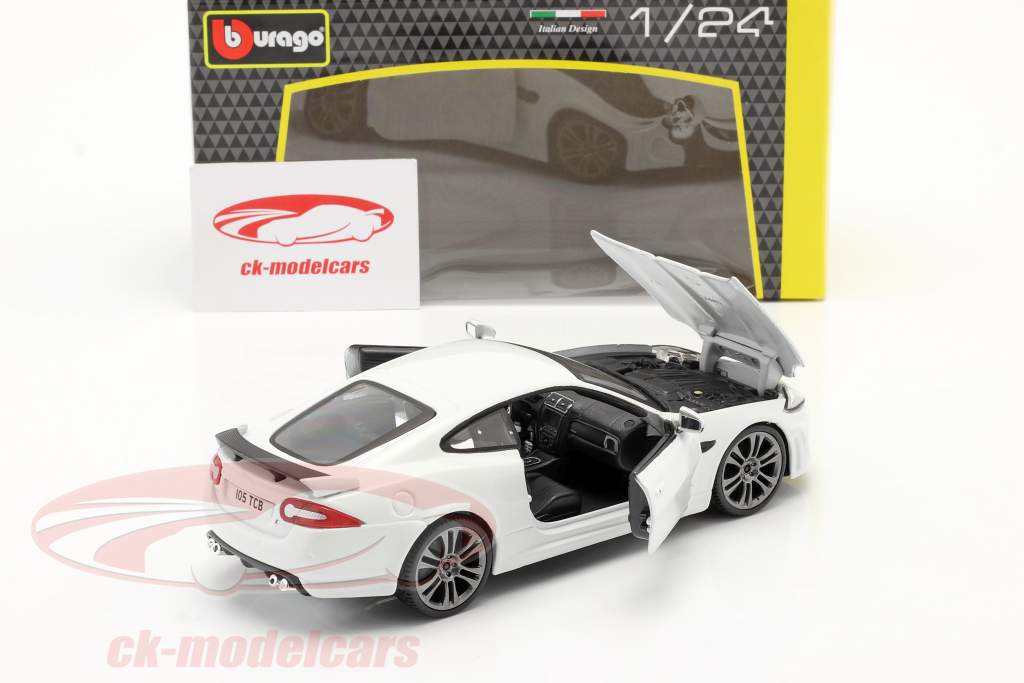 Jaguar XKR-S Bouwjaar 2011 Wit 1:24 Bburago
