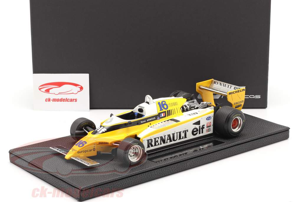 Rene Arnoux Renault RE20 Turbo #16 formula 1 1980 1:18 GP Replicas