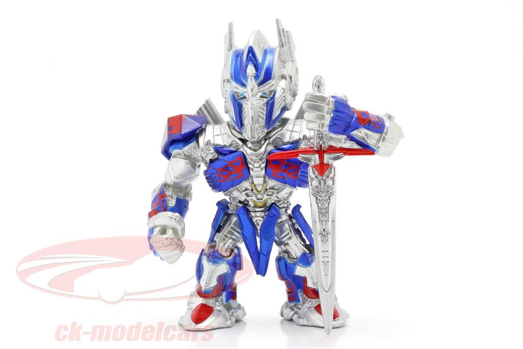 Optimus Prime figura 4 inch Transformers (2017) argento / blu / rosso Jada Toys